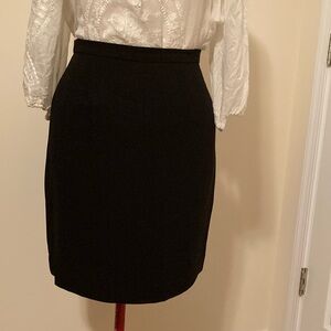 Vintage petite sophisticate suit skirt black
